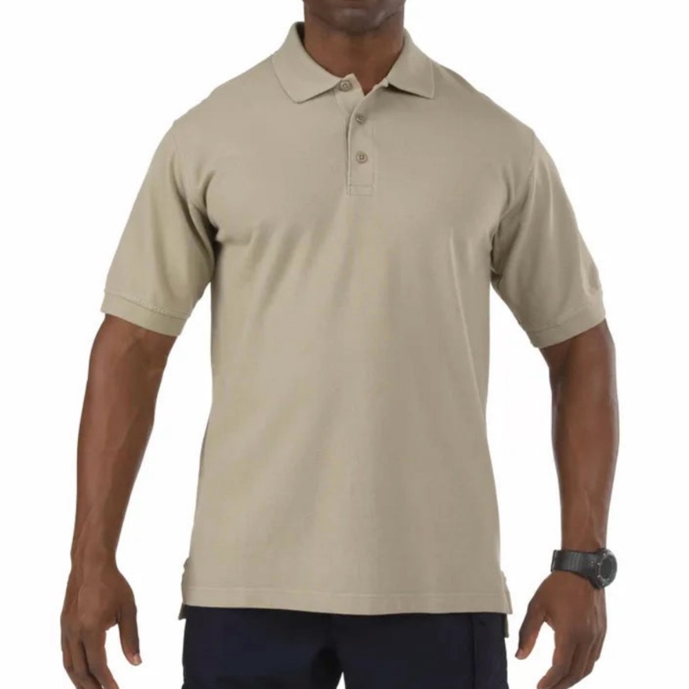 Men's Tan Polo Shirt